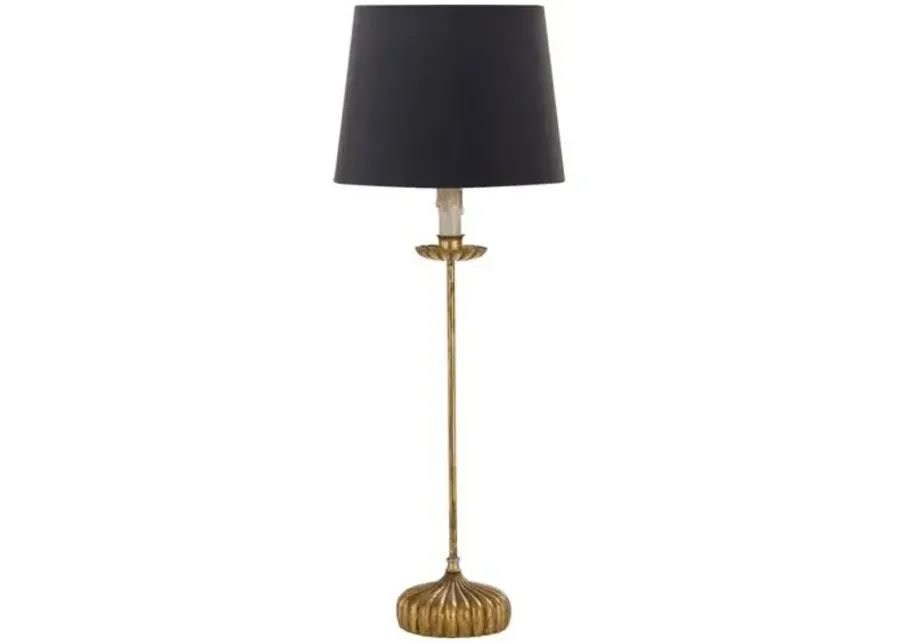 Clove Stem Buffet Lamp - Gold/Black - Regina Andrew