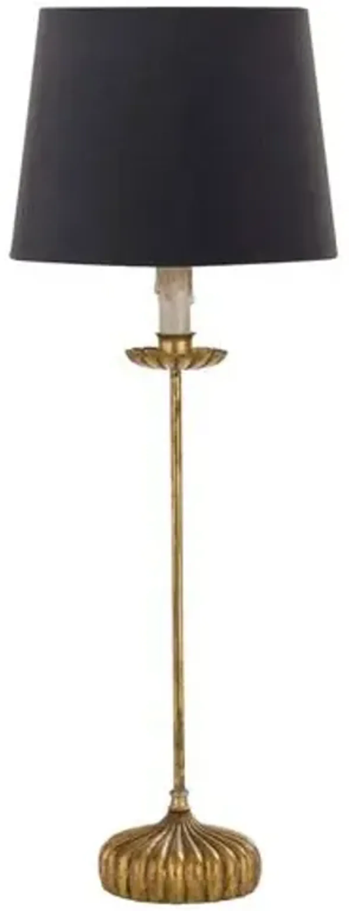 Clove Stem Buffet Lamp - Gold/Black - Regina Andrew