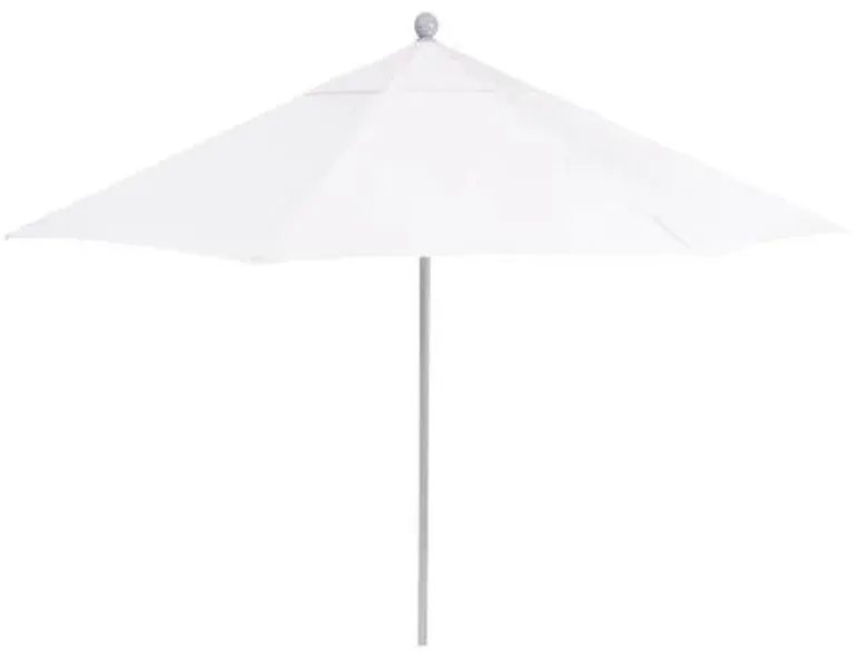 Market Patio Umbrella - Natural/Silver Sunbrella - White