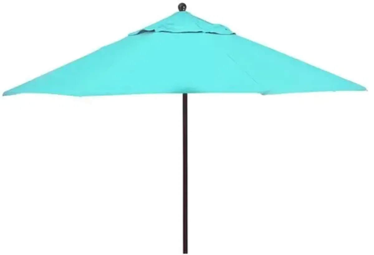 Veda Patio Umbrella - Aruba Sunbrella - Blue