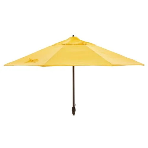 Veda Patio Umbrella - Yellow Sunbrella