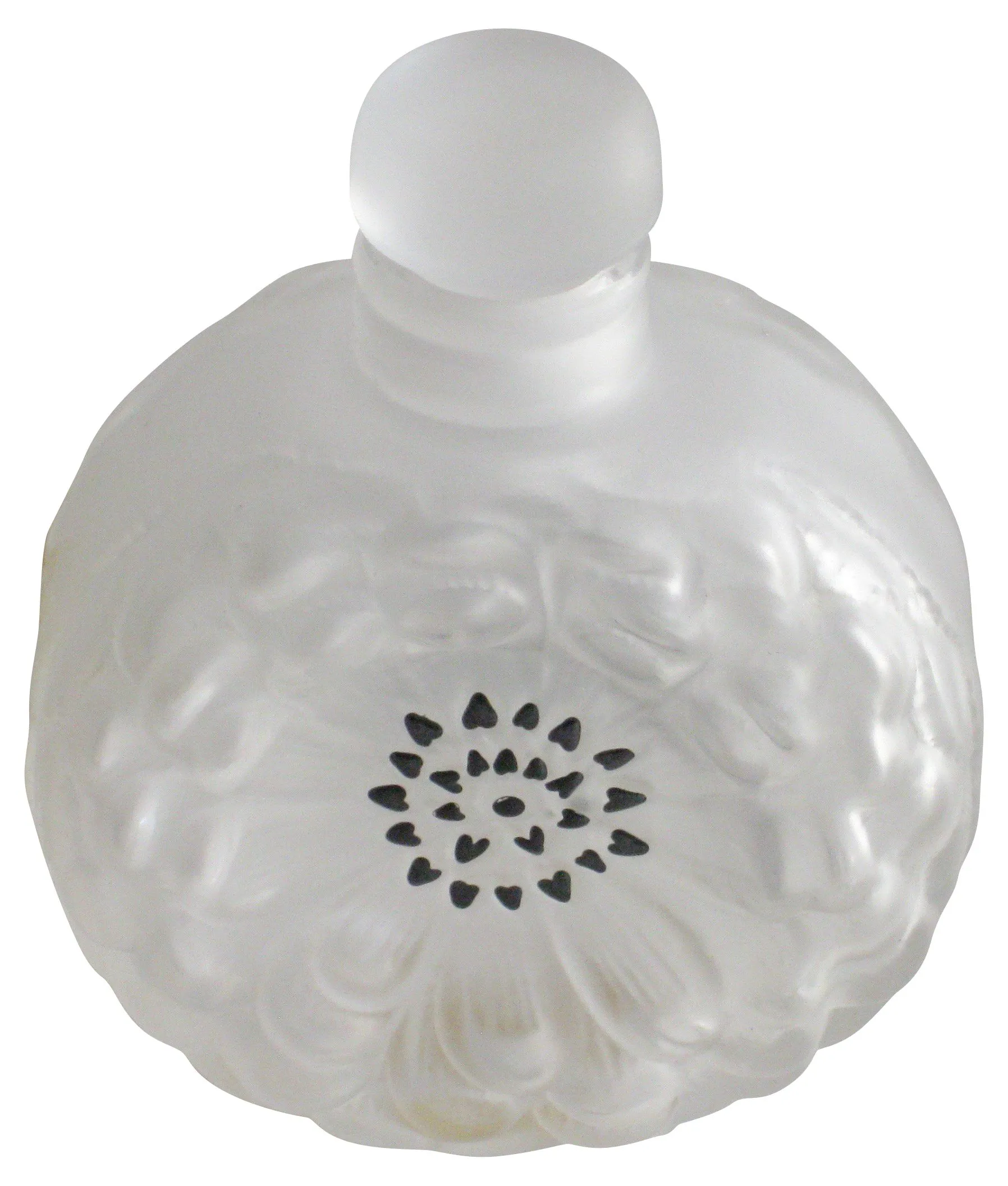 Lalique Enameled Dahlia Perfume Bottle - The Emporium Ltd. - Gray