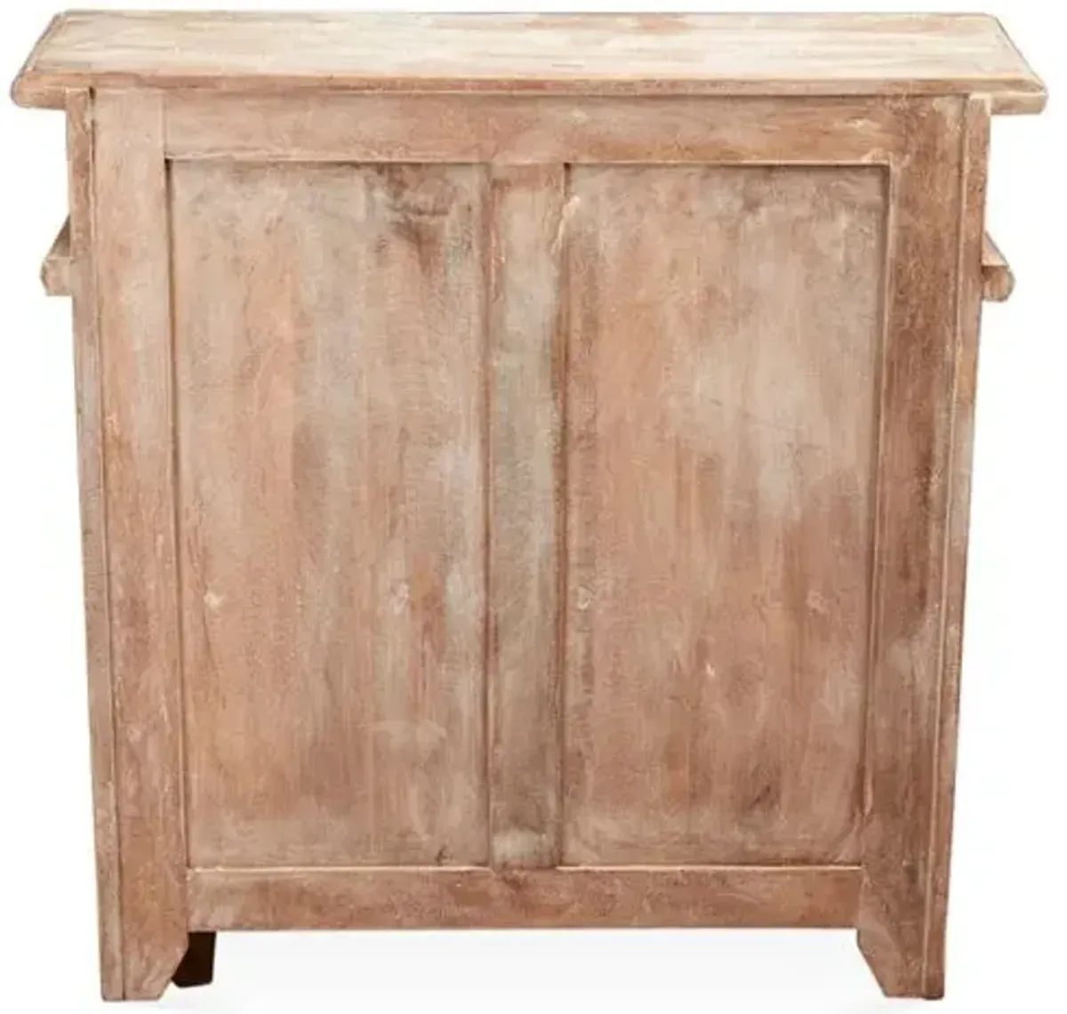 Douglas 2-Door Cabinet - Weathered Sand - Handcrafted - Beige