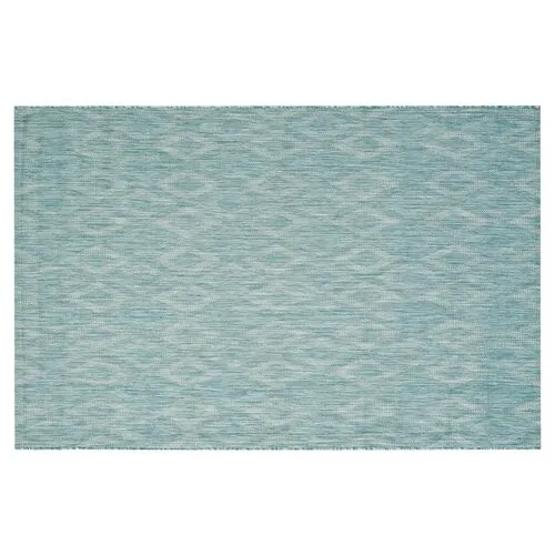 Ettore Outdoor Rug - Aqua - Blue - Blue