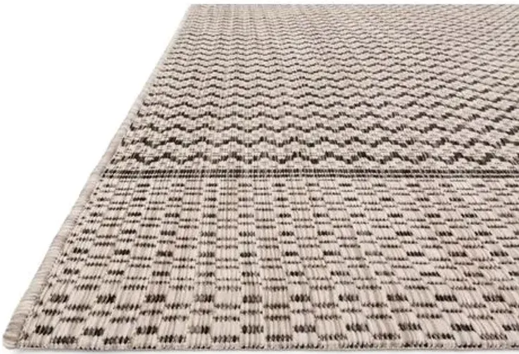 Laural Outdoor Rug - Gray/Black - Gray