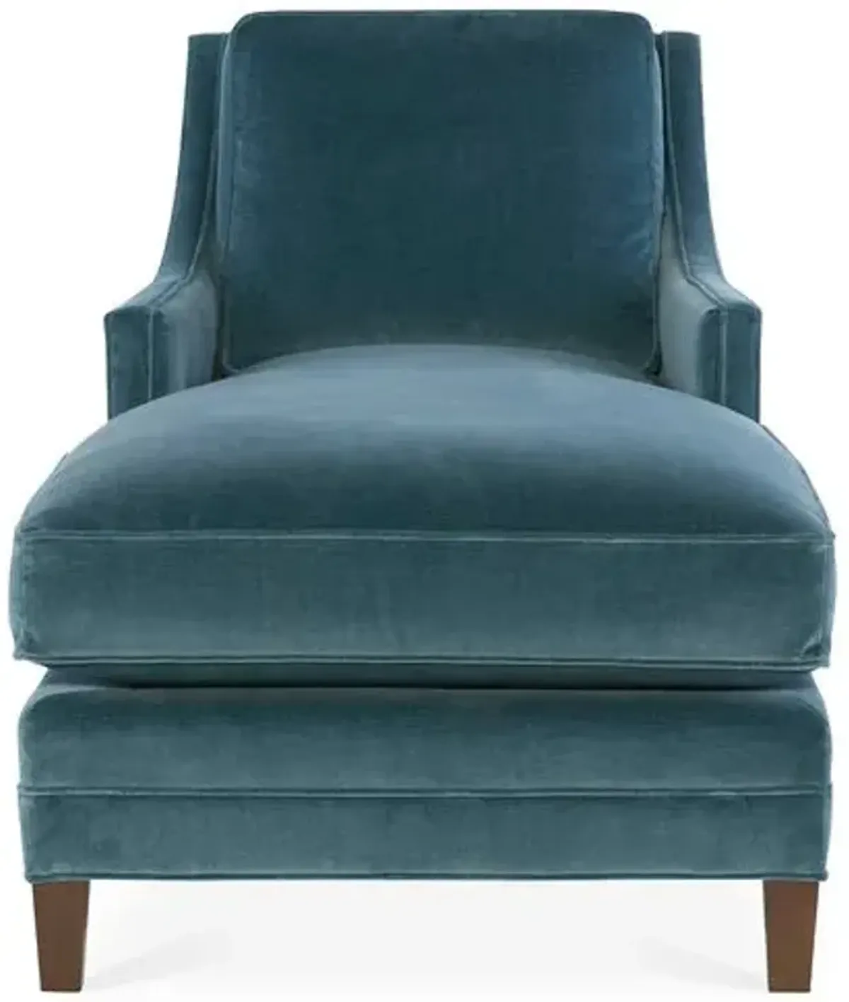 Salon Chaise - Ocean Blue Velvet - Joe Ruggiero - Blue - Comfortable, Sturdy, Stylish