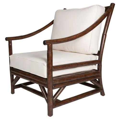 Woodland Lounge Chair - Espresso - White