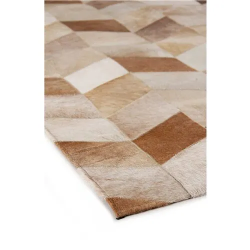 Chevron Hide - Brown/White - Exquisite Rugs - Brown - 11'6"x14'6"