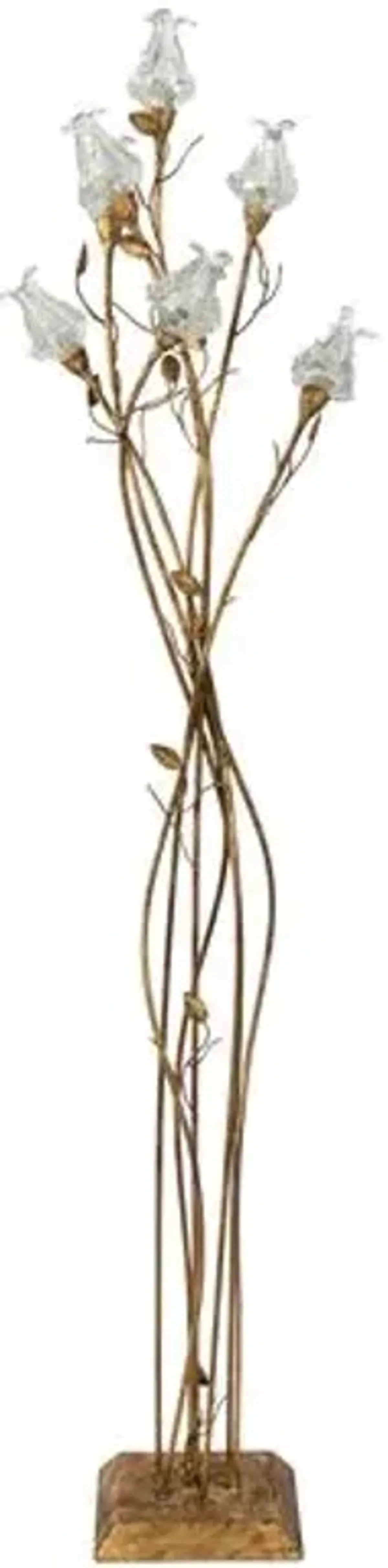 Kiera Tulip Floor Lamp - Gold - Bradburn Home