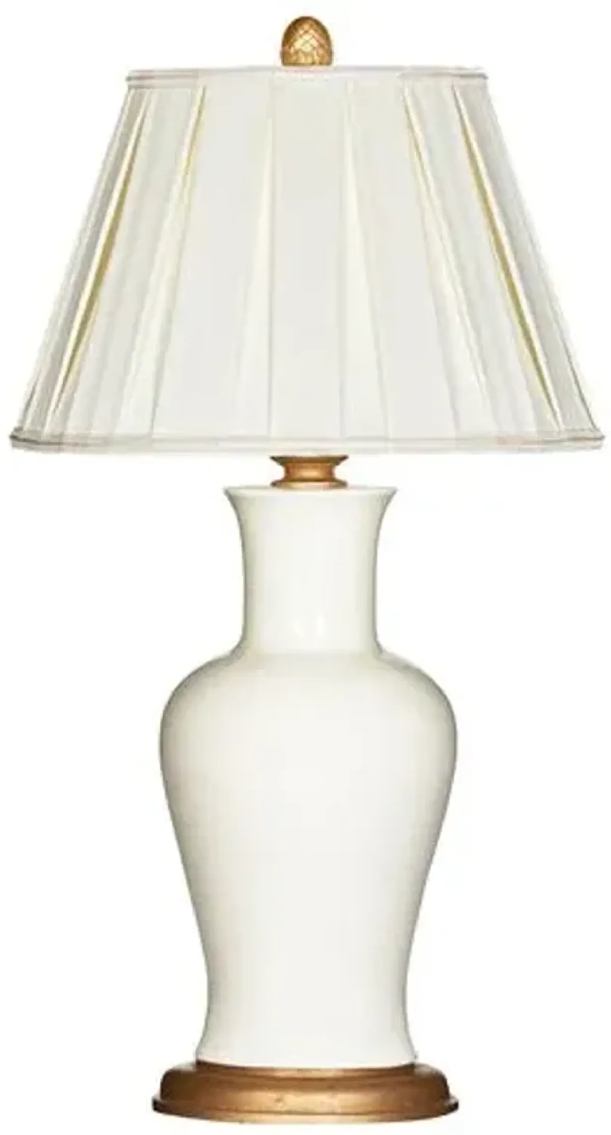 Shiloh Couture Table Lamp - Cream Glaze - Bradburn Home