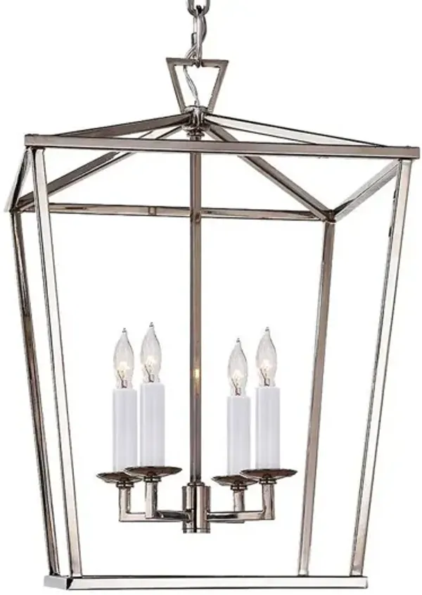 Visual Comfort - Darlana Lantern - Polished Nickel - Silver