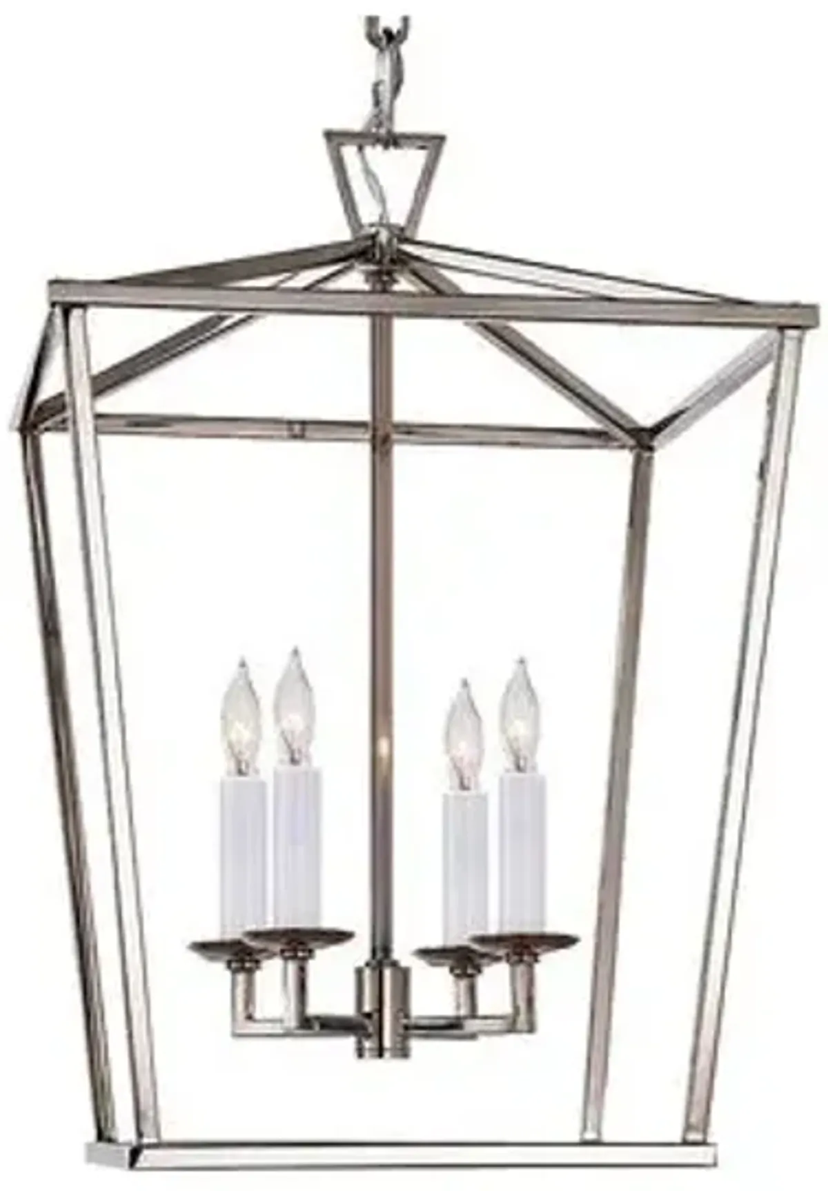 Visual Comfort - Darlana Lantern - Polished Nickel - Silver