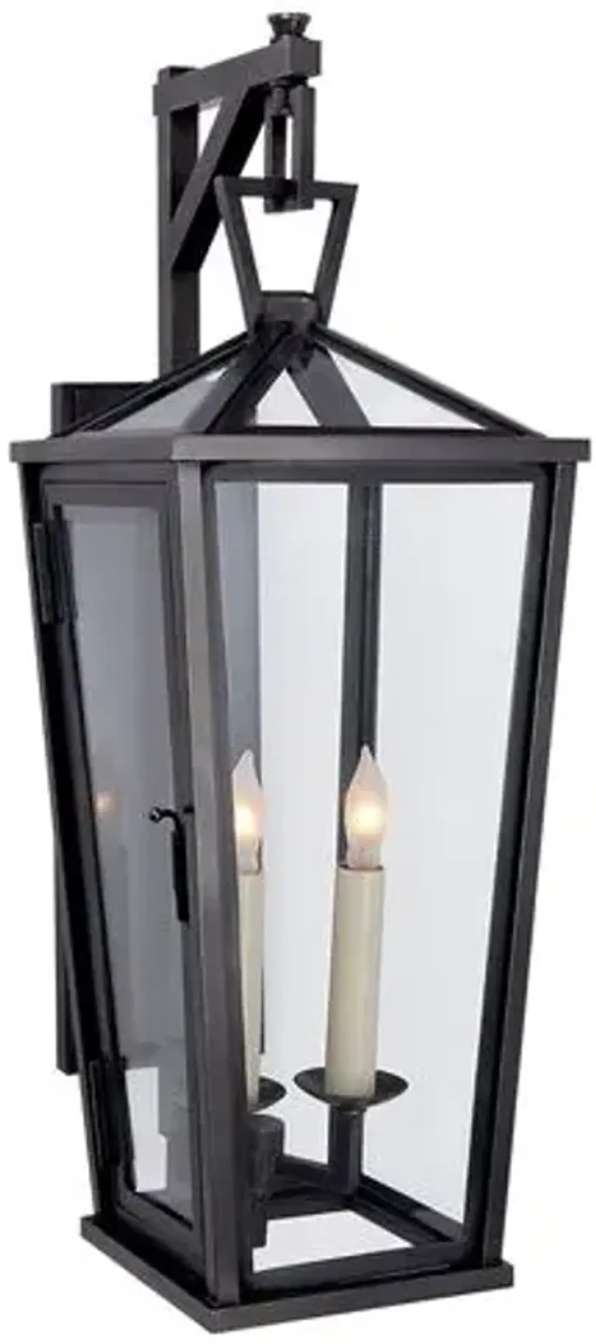 Visual Comfort - Darlana Outdoor Small Wall Lantern - Bronze - Black