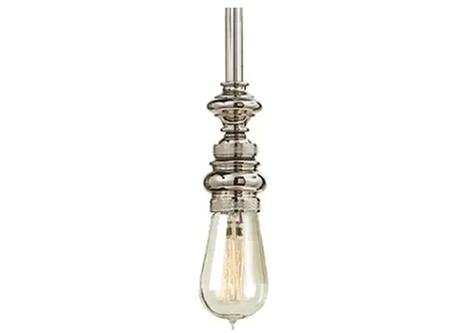 Visual Comfort - Boston Pendant - Polished Nickel - Silver