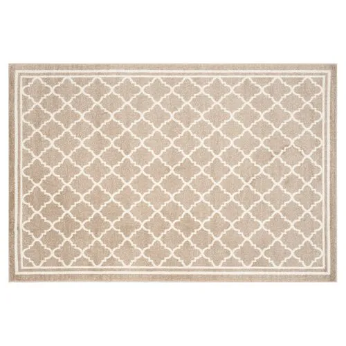 Amaretto Outdoor Rug - Wheat - Beige - Beige