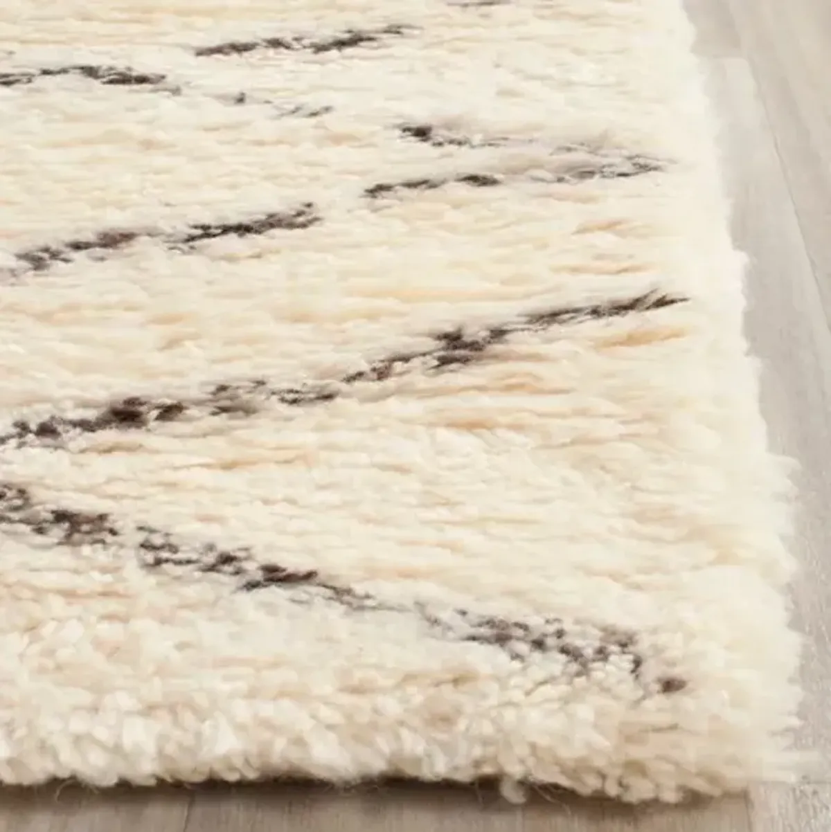 Janie Rug - White/Brown - Beige - Beige