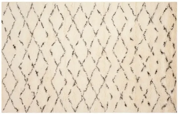 Janie Rug, White/Brown