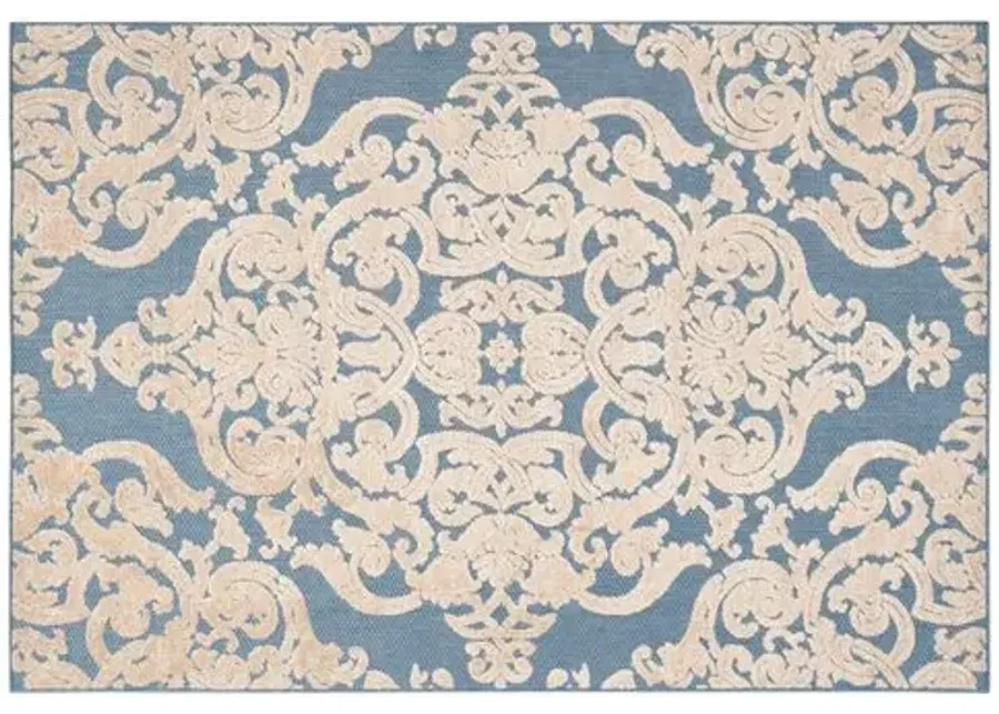 Vestry Outdoor Rug - Blue - Blue