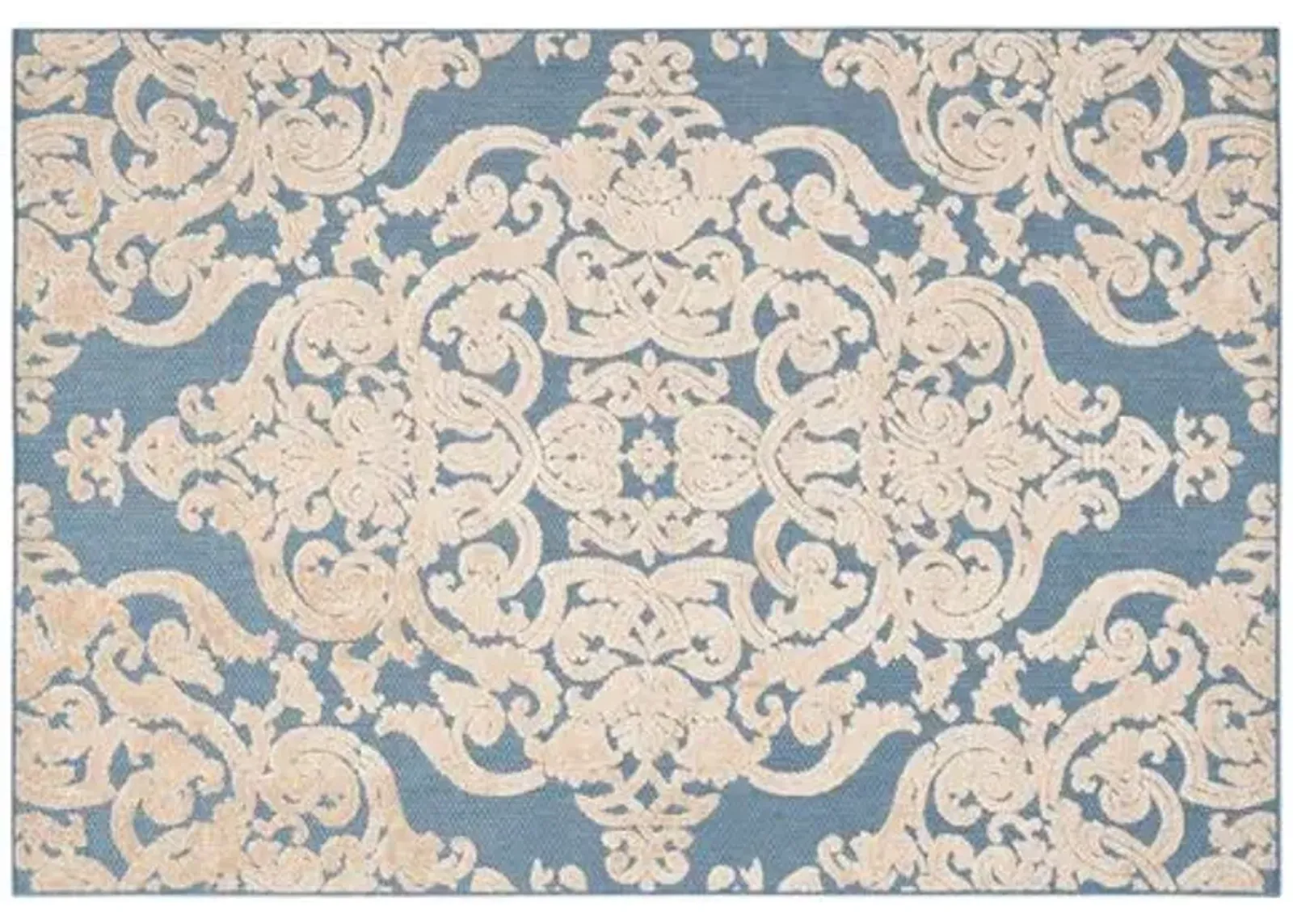 Vestry Outdoor Rug - Blue - Blue