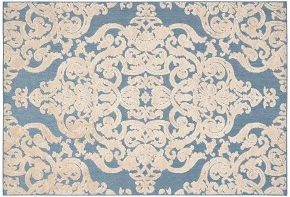 Vestry Outdoor Rug - Blue - Blue