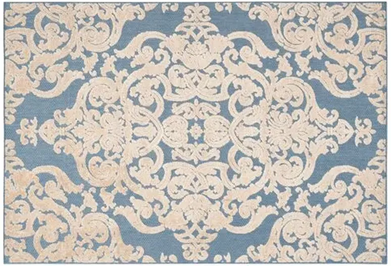 Vestry Outdoor Rug - Blue - Blue