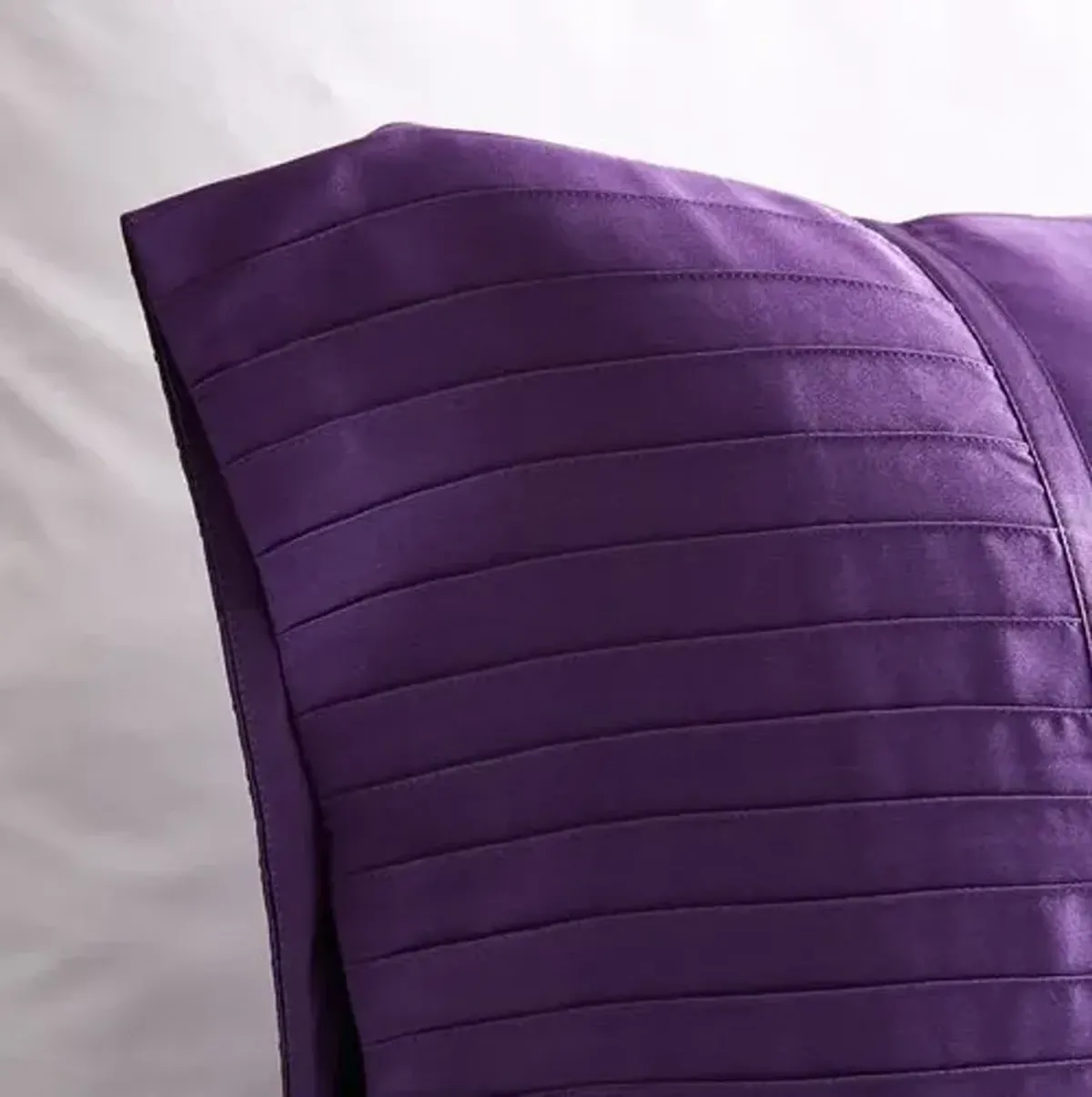 French Pleat Silk Pillow Sham - Iris - Kumi Kookoon