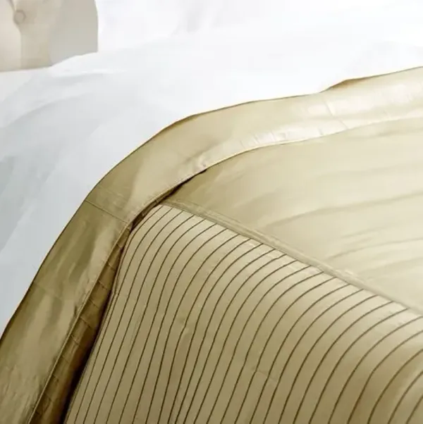 French Pleat Silk Duvet Cover - Kumi Kookoon - Green