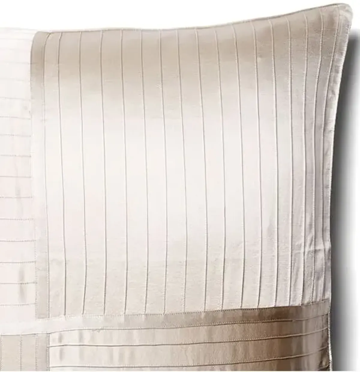 French Pleat Silk Euro Pillow Sham - Kumi Kookoon