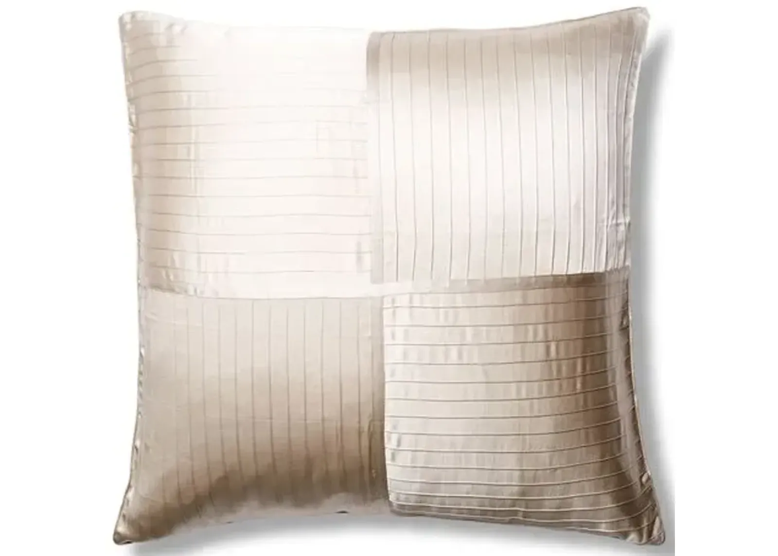 French Pleat Silk Euro Pillow Sham - Kumi Kookoon