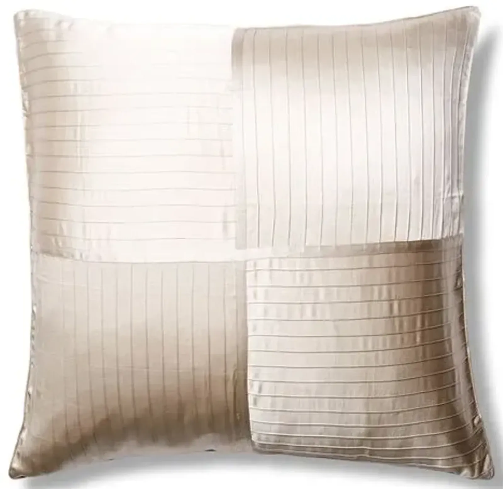 French Pleat Silk Euro Pillow Sham - Kumi Kookoon