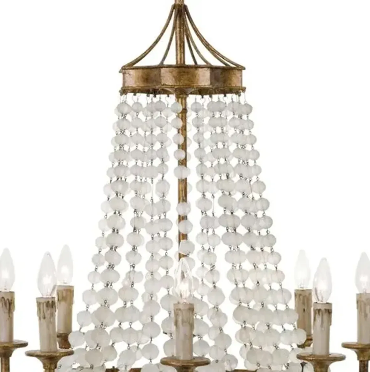 Scalloped Crystal Chandelier - Regina Andrew - Gold