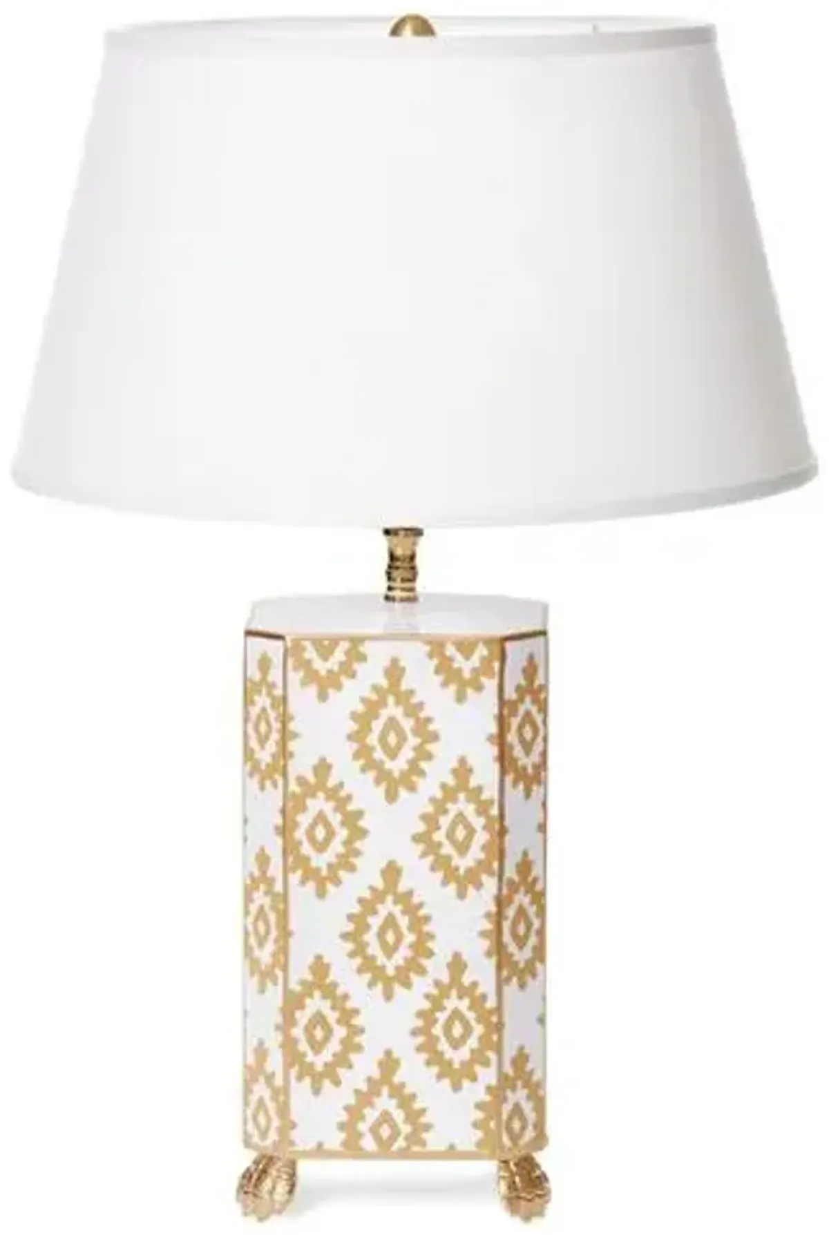 Block Table Lamp - Taupe - Dana Gibson