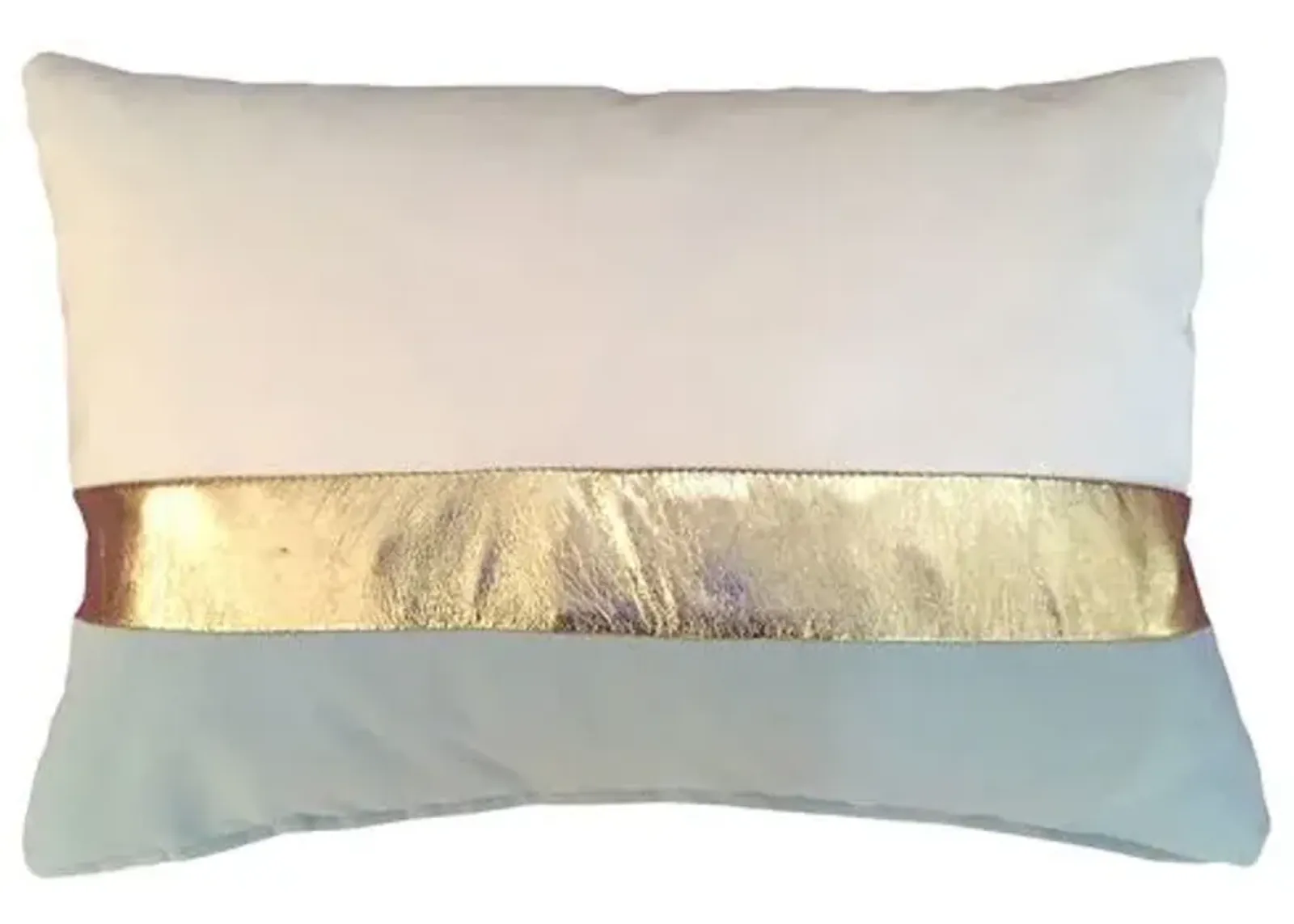 Kimberly 14x20 Lumbar Pillow - Gold/Blue - Kim Salmela