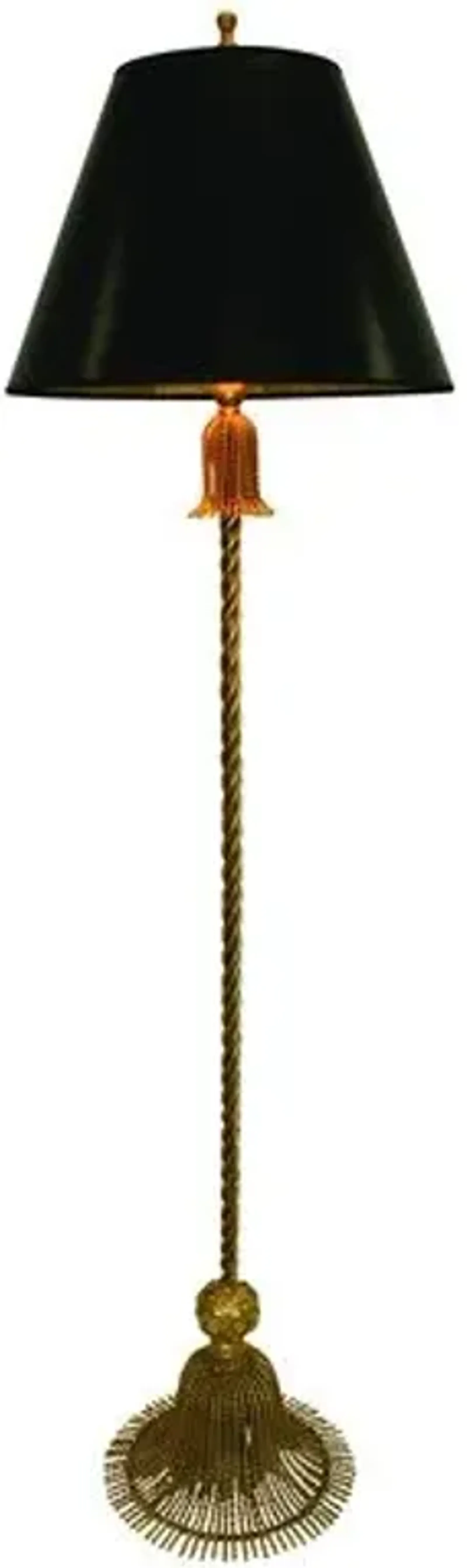 Tassel Floor Lamp - Antiqued Gold