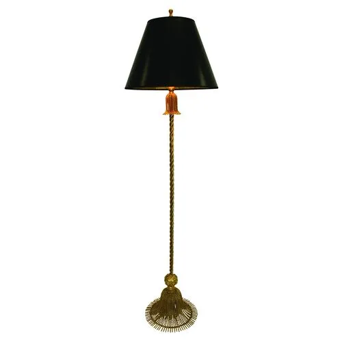 Tassel Floor Lamp - Antiqued Gold