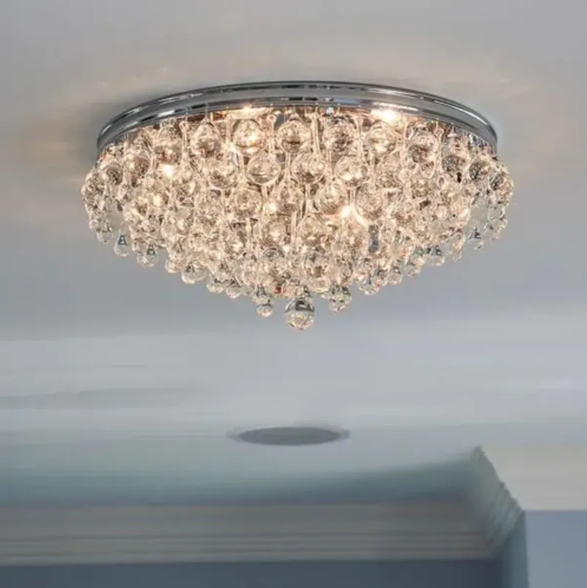 Calypso 6-Light Flush Mount - Crystorama - Silver