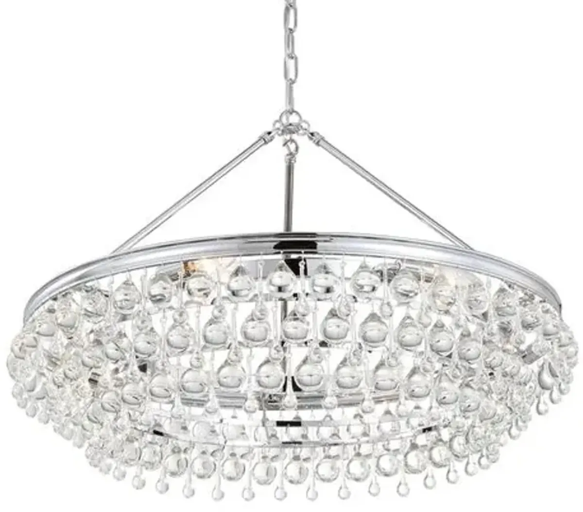 Calypso 6-Light Chandelier - Chrome - Crystorama - Silver