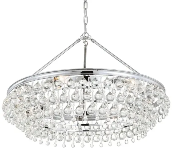 Calypso 6-Light Chandelier - Crystorama - Silver