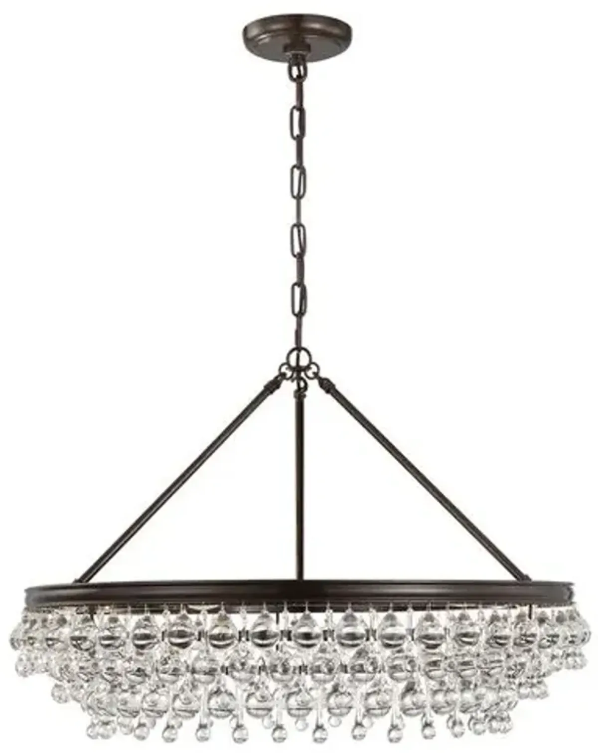 Calypso 6-Light Chandelier - Crystorama - Brown