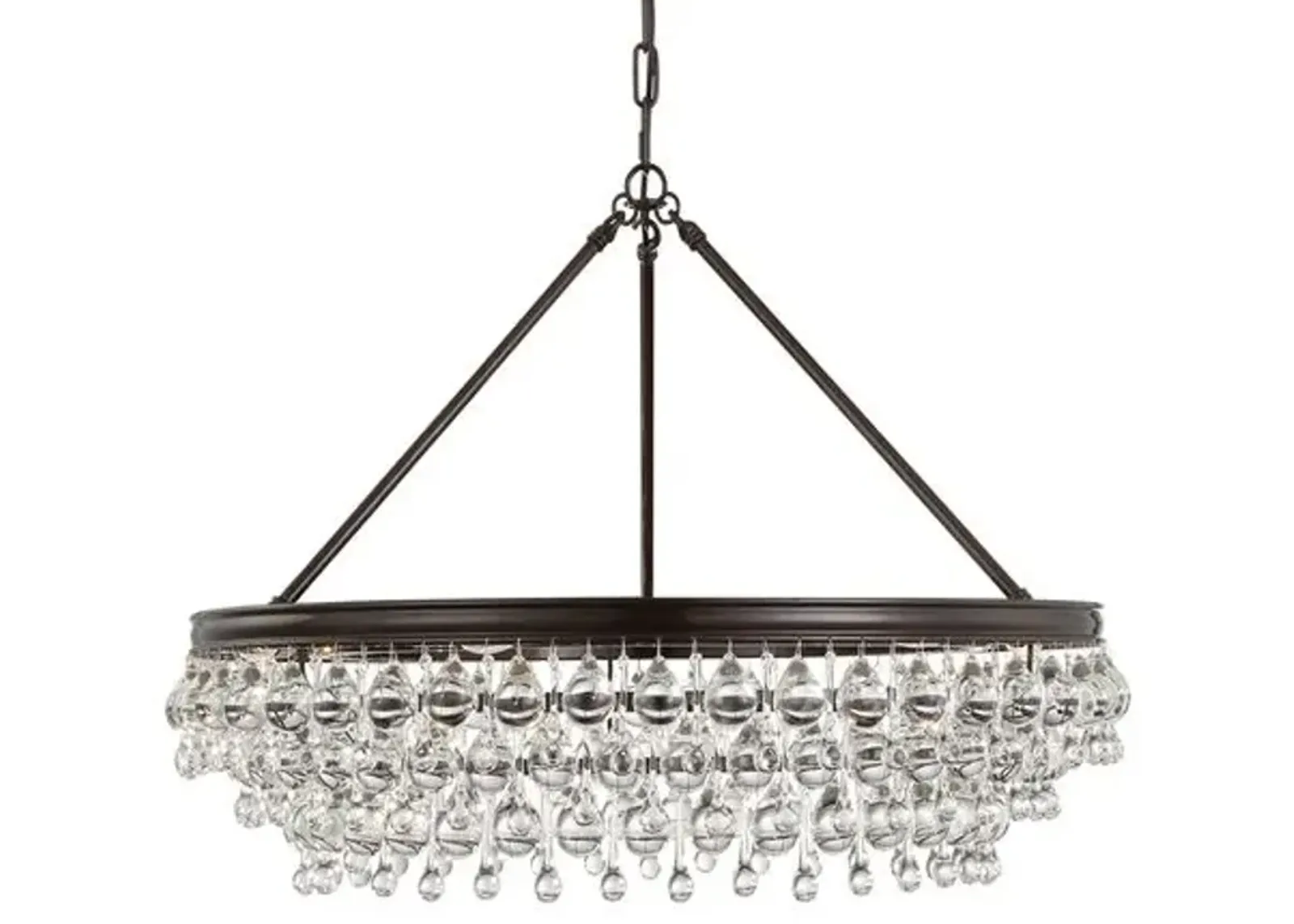 Calypso 6-Light Chandelier - Crystorama - Brown