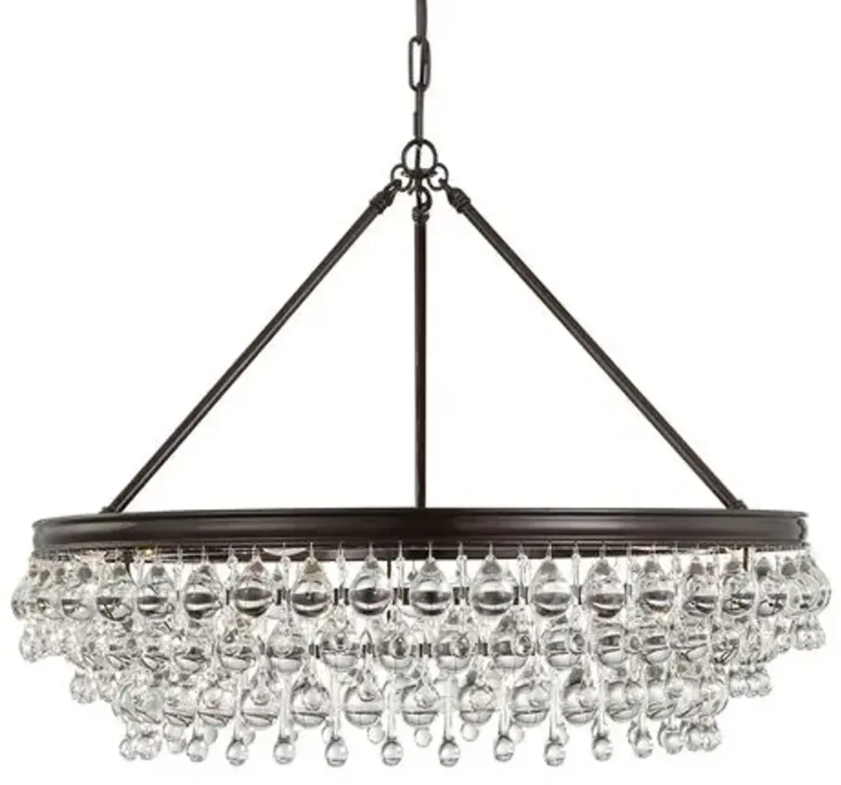 Calypso 6-Light Chandelier - Crystorama - Brown