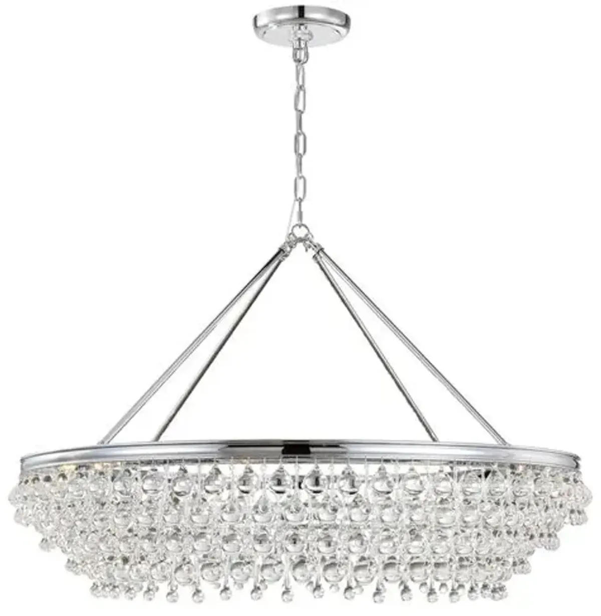 Calypso 8-Light Small Chandelier - Crystorama - Silver