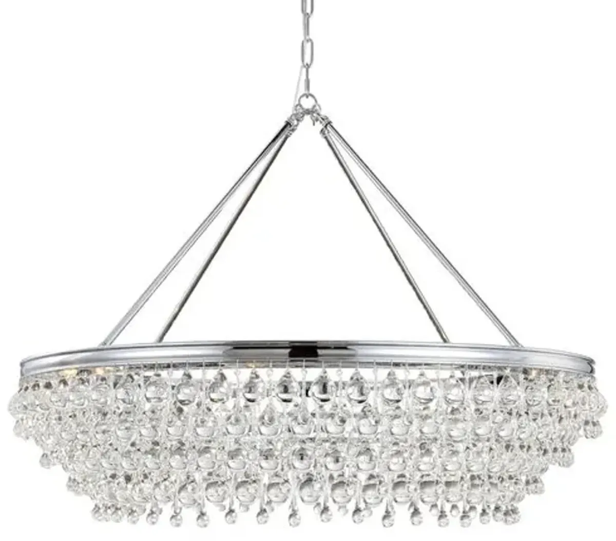 Calypso 8-Light Small Chandelier - Crystorama - Silver