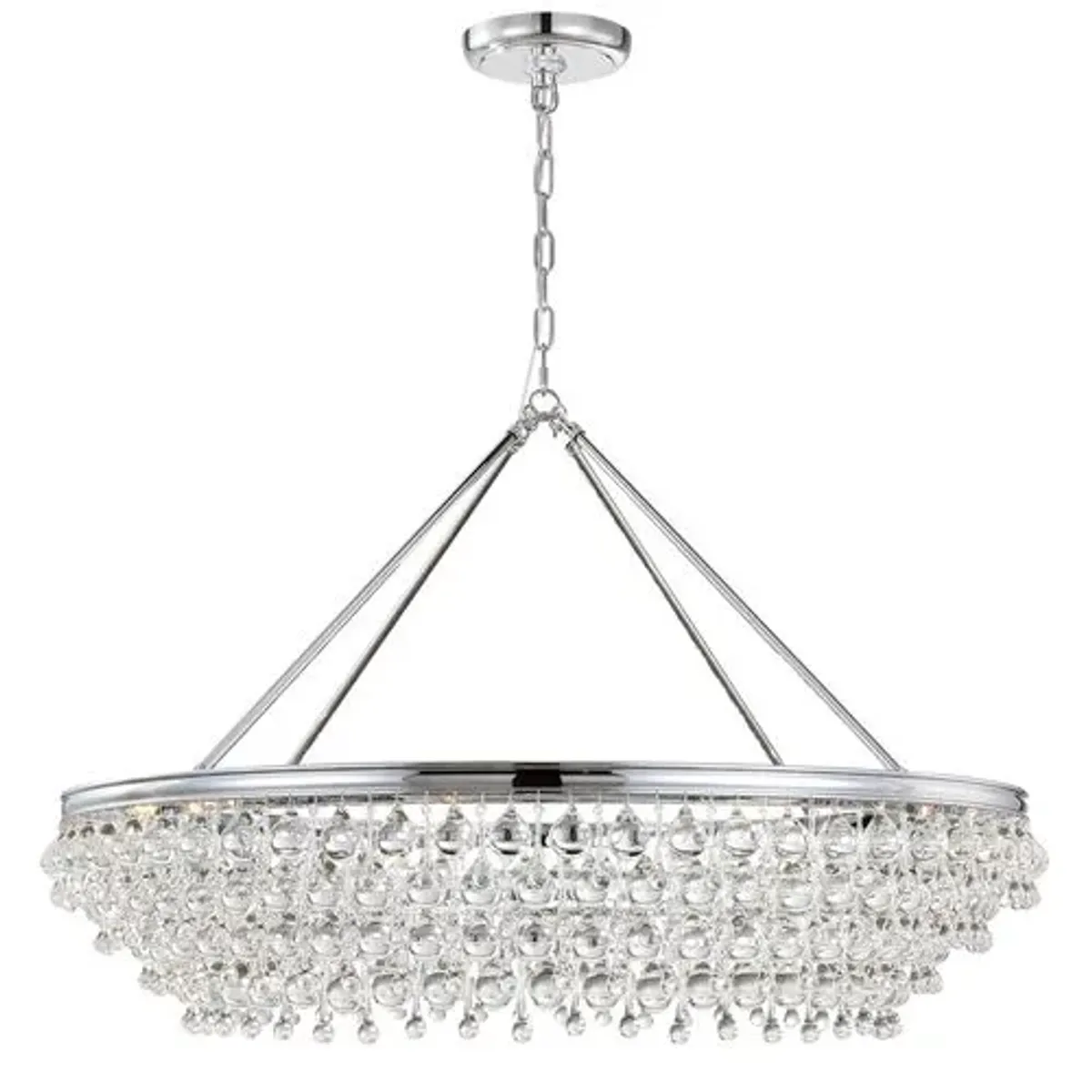 Calypso 8-Light Chandelier - Crystorama - Silver