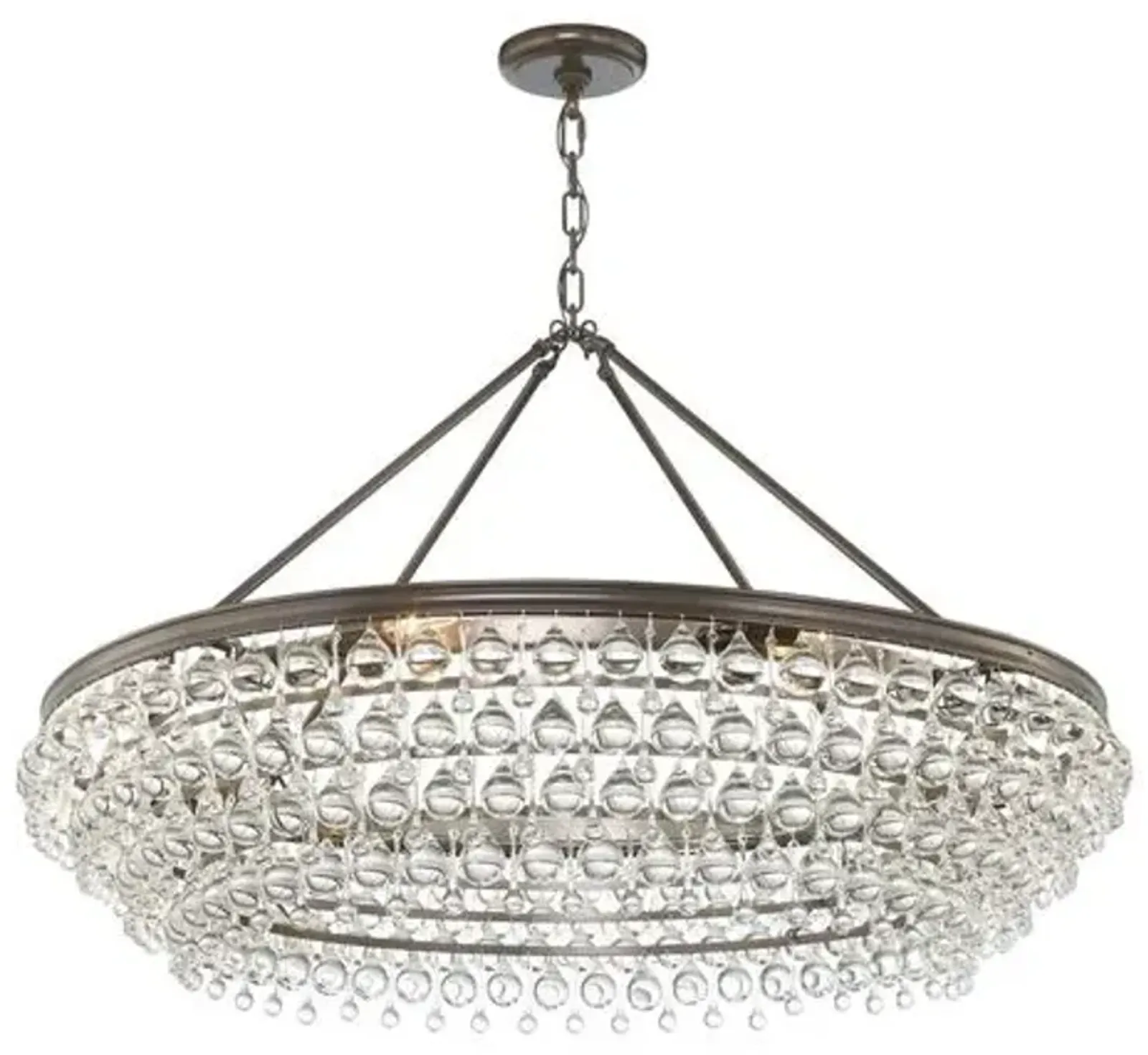 Calypso 8-Light Chandelier - Crystorama - Brown