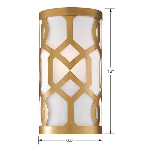 Libby Langdon 1-Light Sconce - Brass - Crystorama - Gold