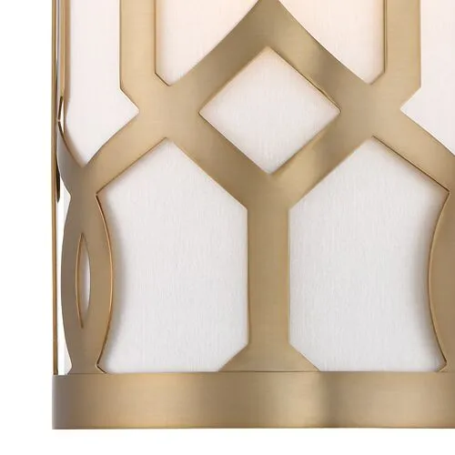 Libby Langdon 1-Light Sconce - Brass - Crystorama - Gold