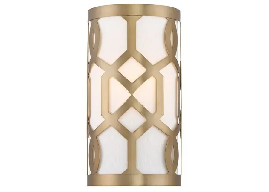 Libby Langdon 1-Light Sconce - Brass - Crystorama - Gold