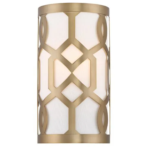 Libby Langdon 1-Light Sconce - Brass - Crystorama - Gold