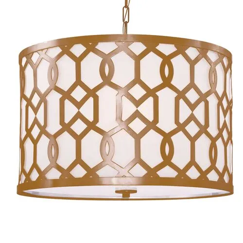 Libby Langdon Chandelier - Brass - Crystorama - Gold